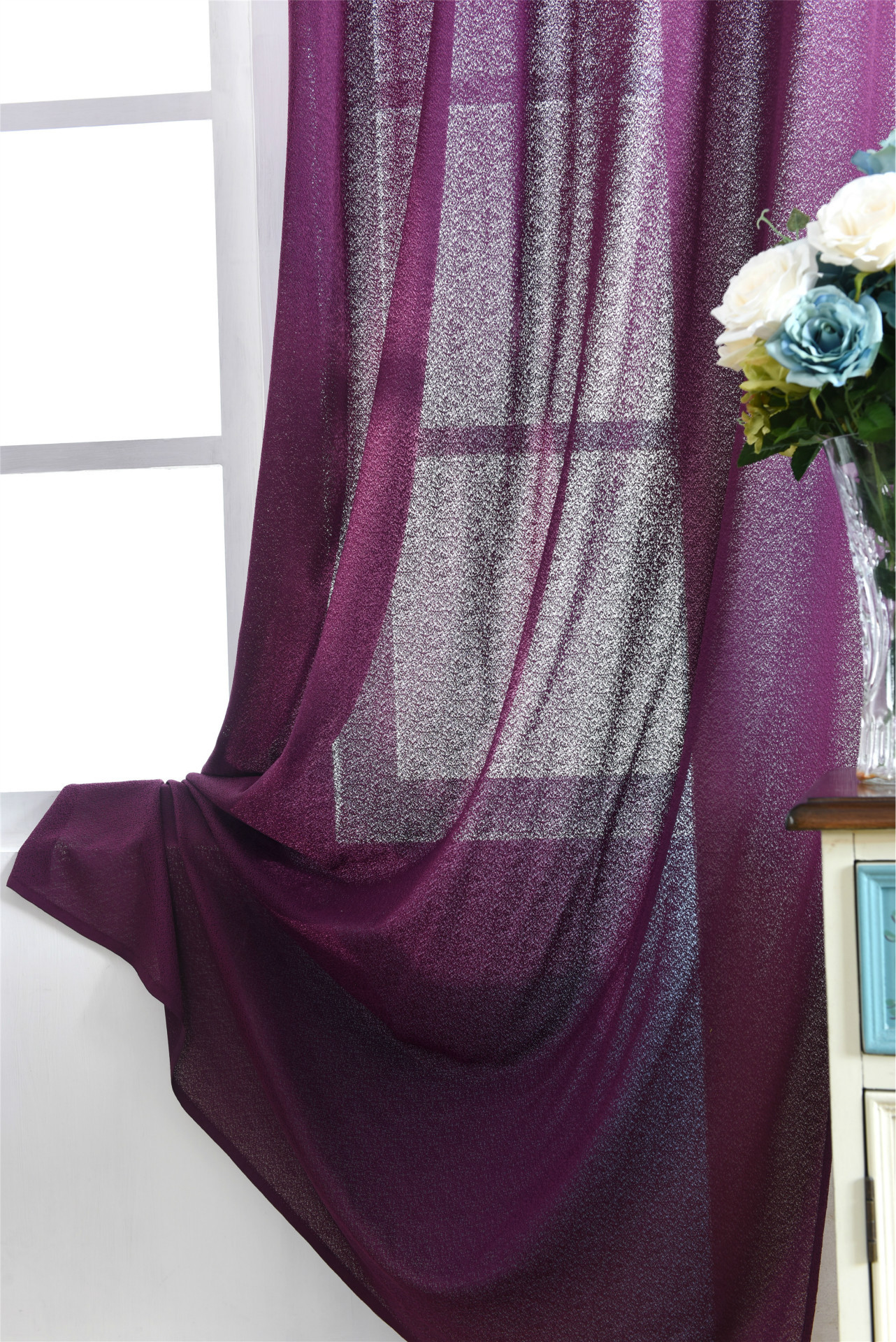 亚马逊/ebay/速卖通跨境新品新款纯色经编纱 厂家批发可定制尺寸