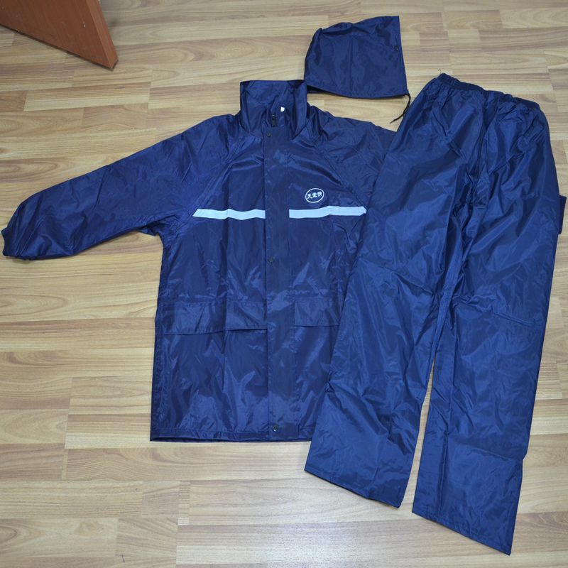 工地反光雨衣 建筑工地雨衣 劳保双层雨裤雨衣 牛筋分体雨衣