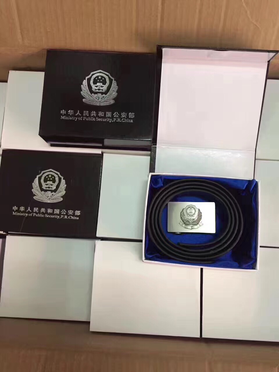 批发军迷礼品盒腰带国徽腰带 保安全钢头真皮带内腰带 裤带