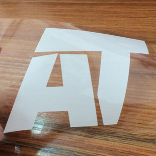 透明印刷白色字不干胶贴纸定做 透明pvc白字标贴纸印刷 粘性好