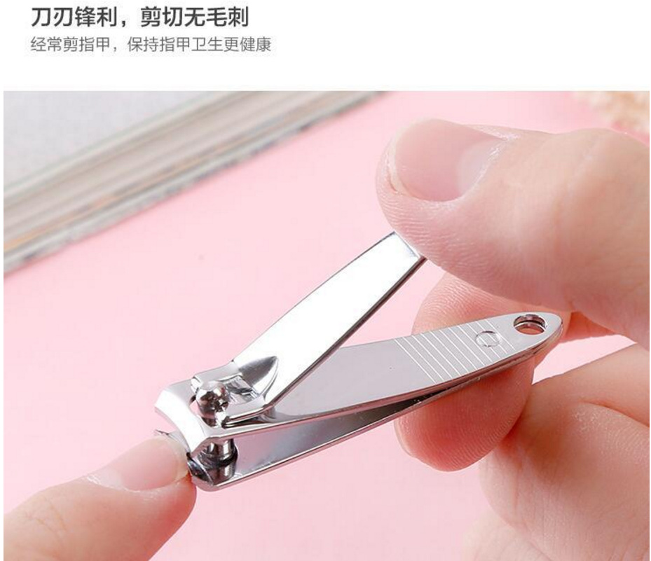 家用便携式指甲剪不锈钢手指脚趾指甲刀指甲剪单剪指甲钳修甲礼品