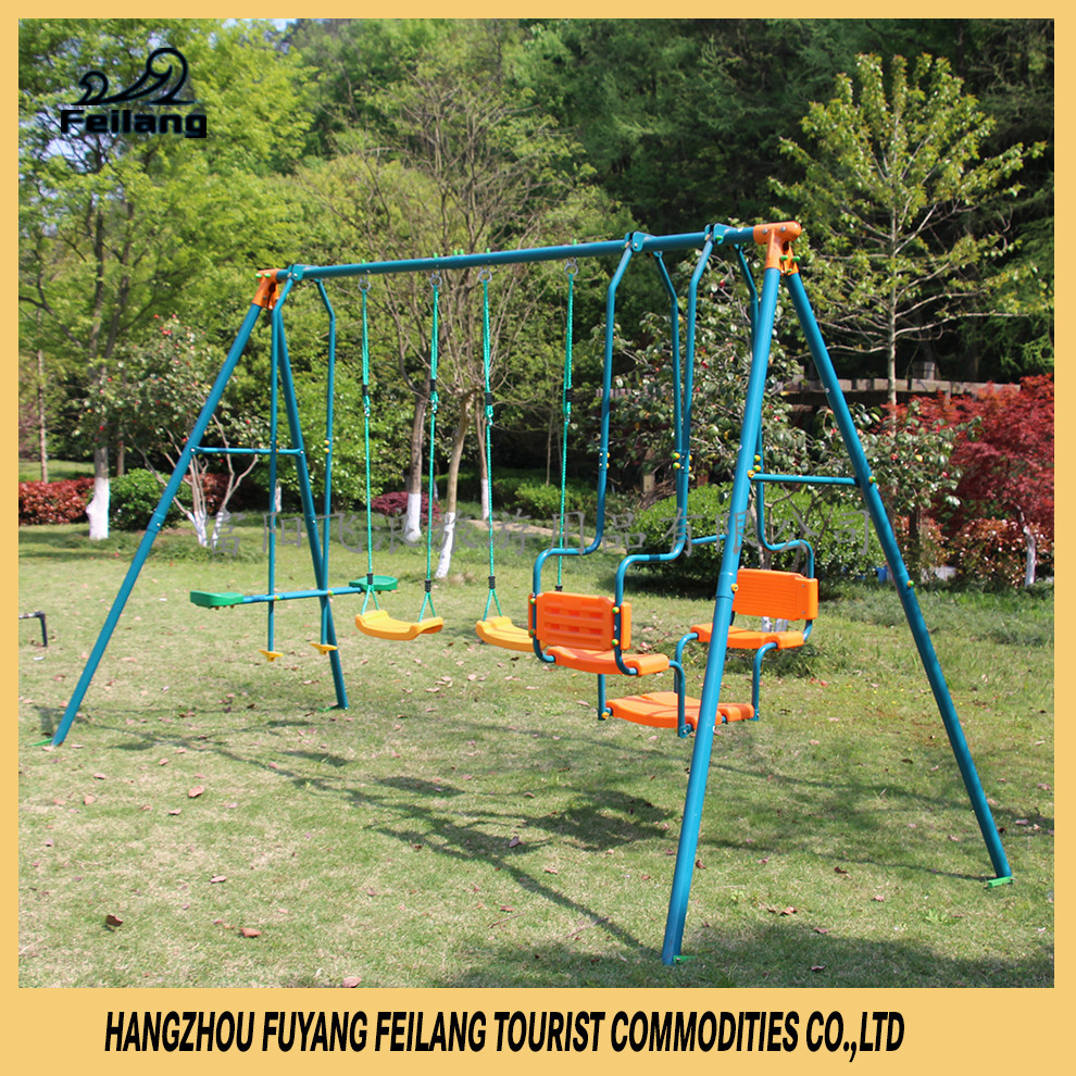 出口户外儿童组合秋千架a字秋千架子多功能吊椅6人荡秋千游乐玩具