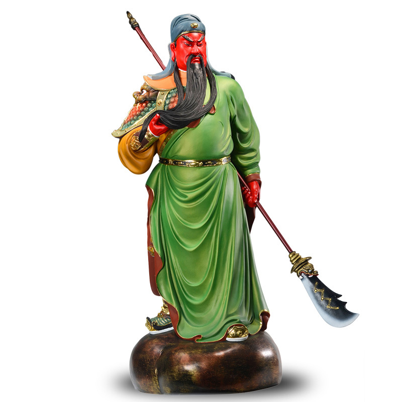 御仟香关羽武财神关公摆件关帝爷乔迁开业礼品树脂