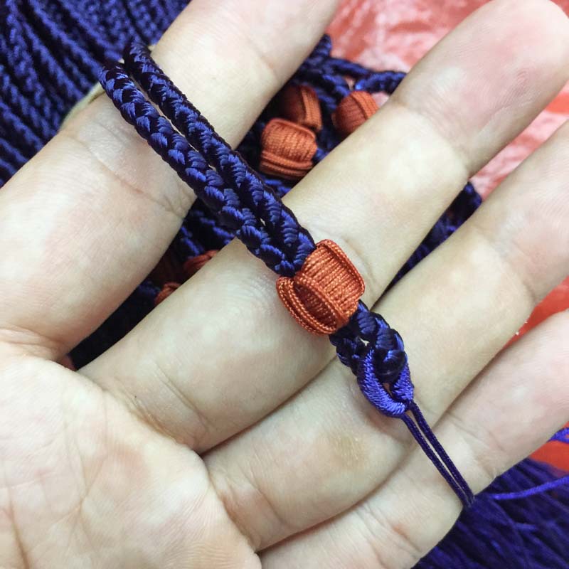 吊坠挂绳手编织项链绳挂坠玉坠玉石玉器黄金银简约黑红绳子男女