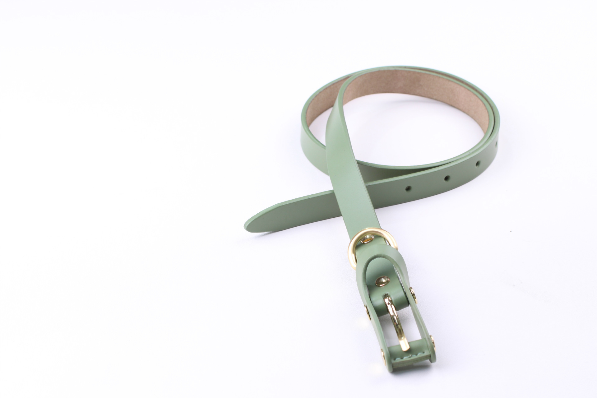 女士真皮腰带 时尚牛皮针扣皮带韩版潮装饰连衣裙 休闲女用细裤带