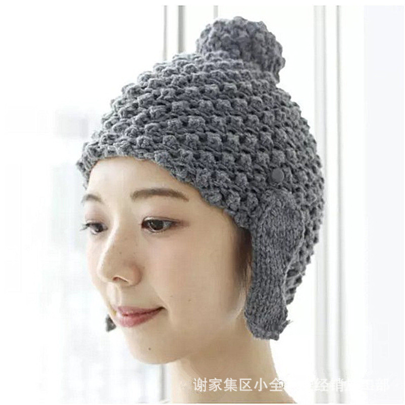 bomhcs速卖通亚马逊ebay手工棒针针织毛线帽尼姑帽保暖趣味弥勒佛