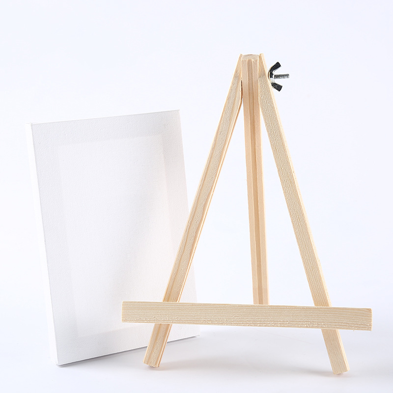 现货供应12x18迷你油画框三角架套装 画架组合 幼儿园diy涂鸦装饰