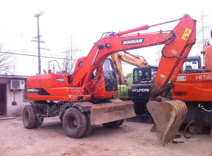 二手斗山dh150w-7轮式挖掘机参数价格图片上海挖掘机市场电话地址