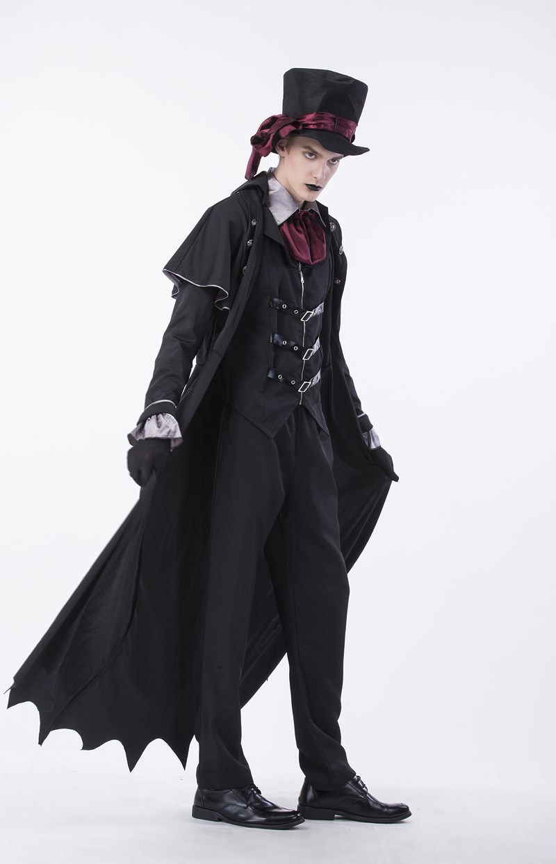 万圣节情侣吸血鬼恶魔角色扮演服 英伦黑暗男绅士cosplay演出服