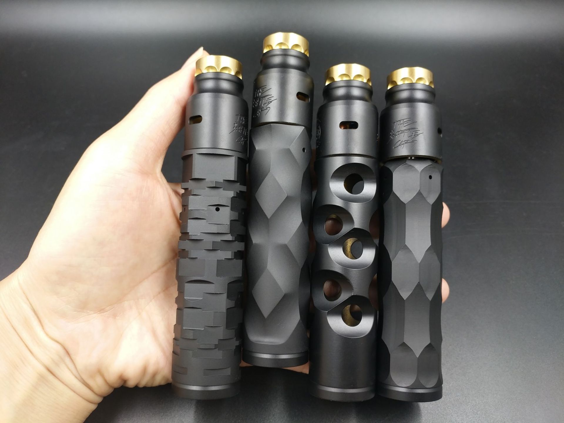 新款精工电子烟 机械烟杆套装av系列全黑套装 黄铜材质 工厂直销