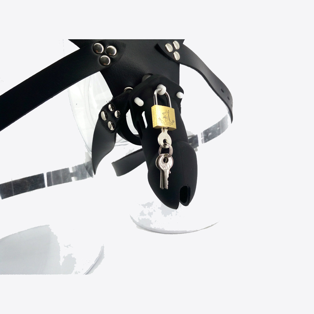 硅胶穿戴贞操装置 阴囊锁 贞洁器 男用阴茎环防出轨性用品 直销