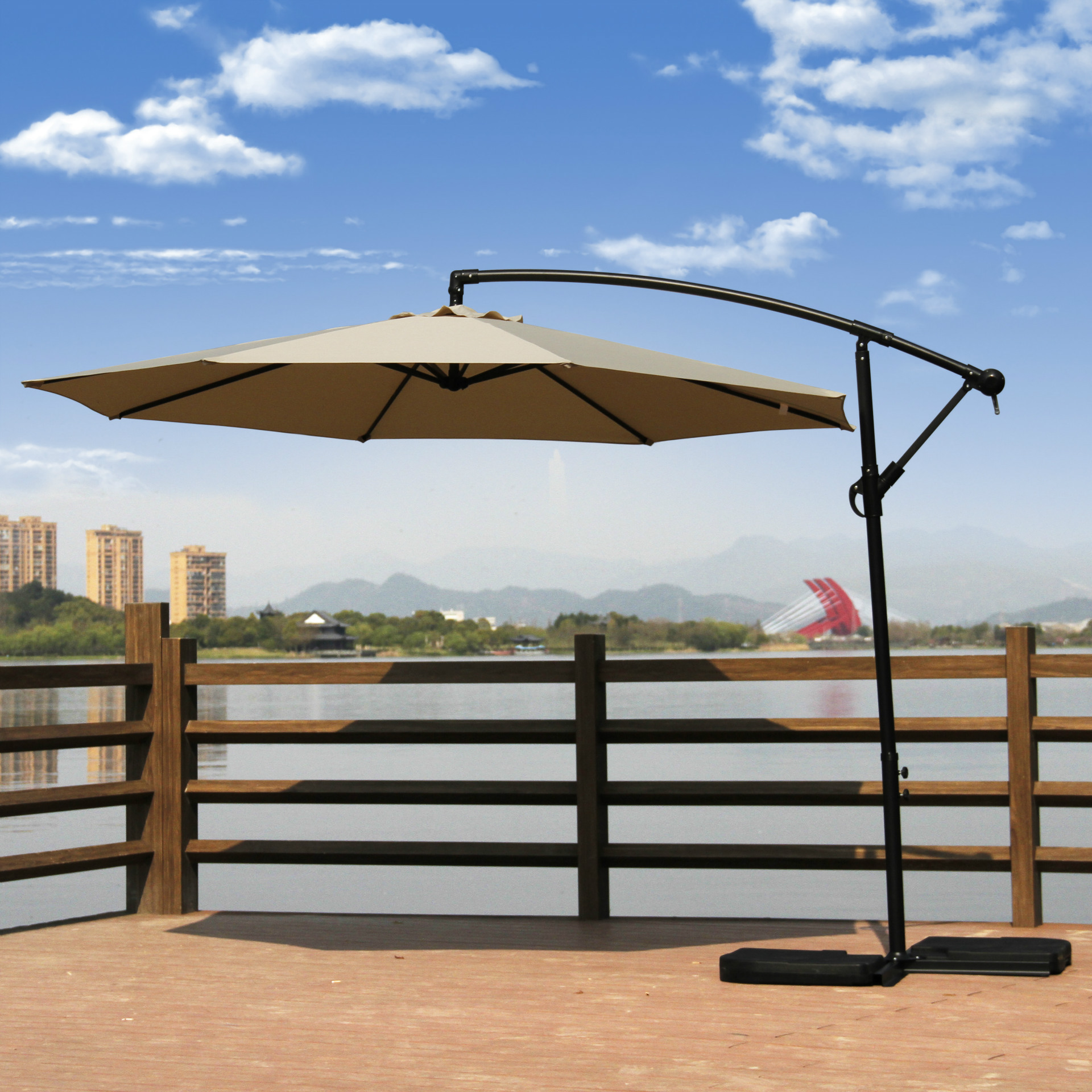 厂家直销 精致产品 遮阳吊伞 太阳伞3米8骨 侧边香蕉伞-阿里巴巴