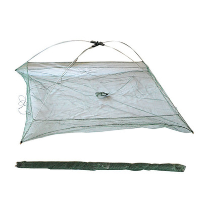 折叠搬鱼网免安装搬鱼网伸缩提鱼网抓虾网缯网批发