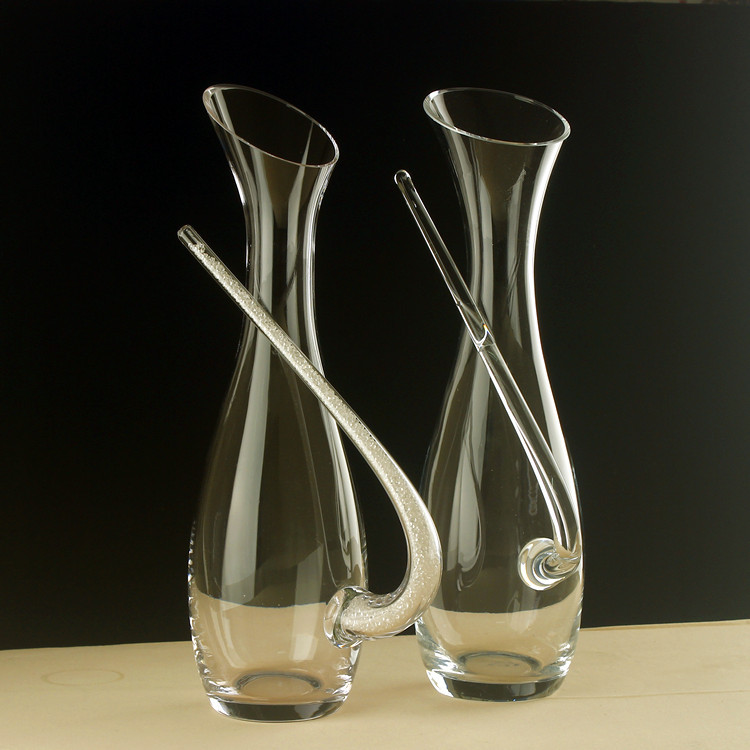 水钻彩色带把手灌钻手工库存无铅玻璃水晶葡萄酒醒酒器醒酒壶酒具