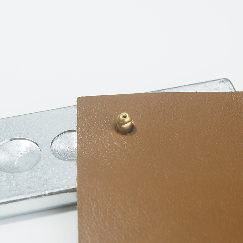 黄铜双面铆钉6mm 8mm 10mm扣面多种足长纯黄铜材质无镀层撞钉