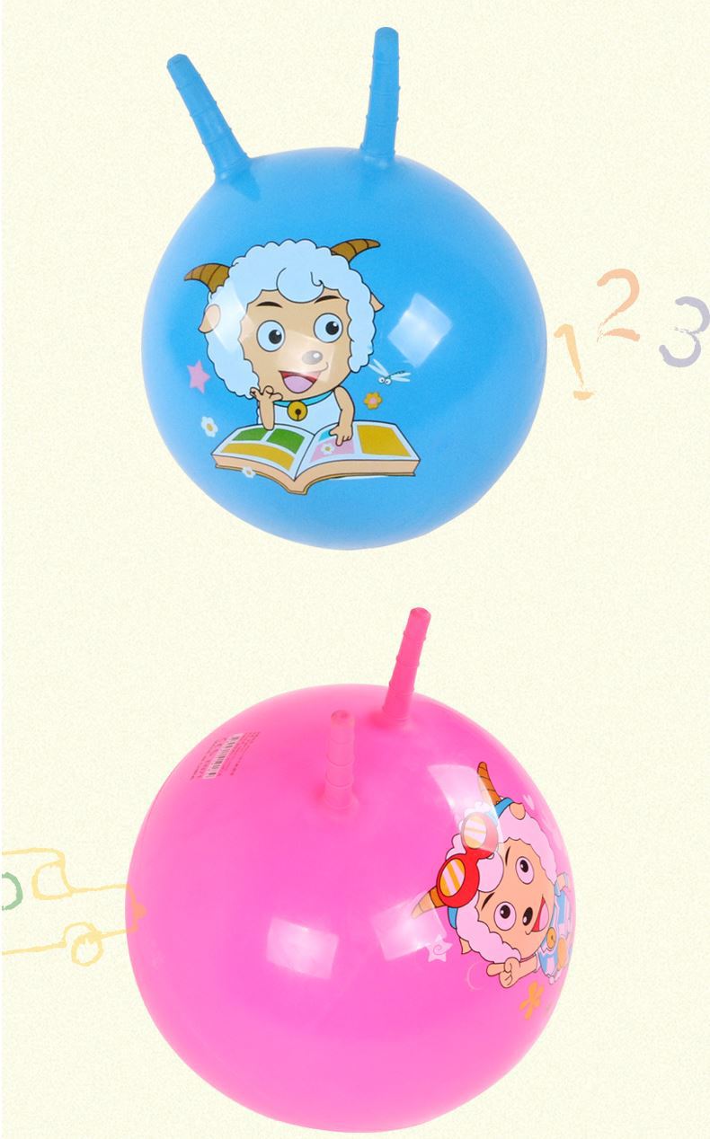 羊角球幼儿园感统防爆儿童蹦蹦球玩具弹力球跳跳球家用小球