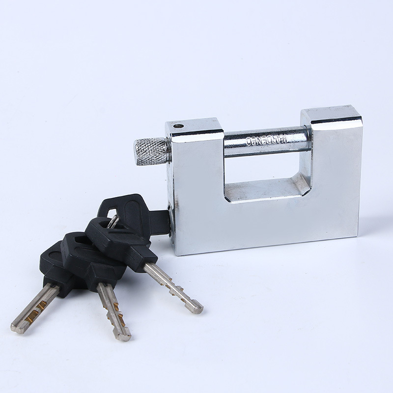 叶片铜质巨型横开挂锁 宿舍仓库大门窗防撬剪防盗防锈横梁锁大锁