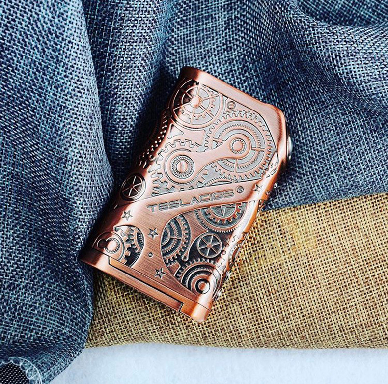 原装正品120w特斯拉时光齿轮电子烟 tesla nano温控调压盒子