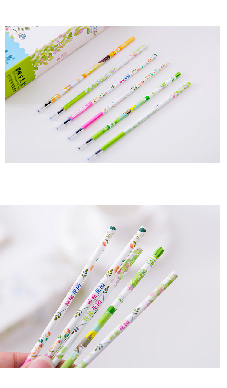 创意可爱0.38mm中性笔笔芯碳黑色学生办公文具用品替芯