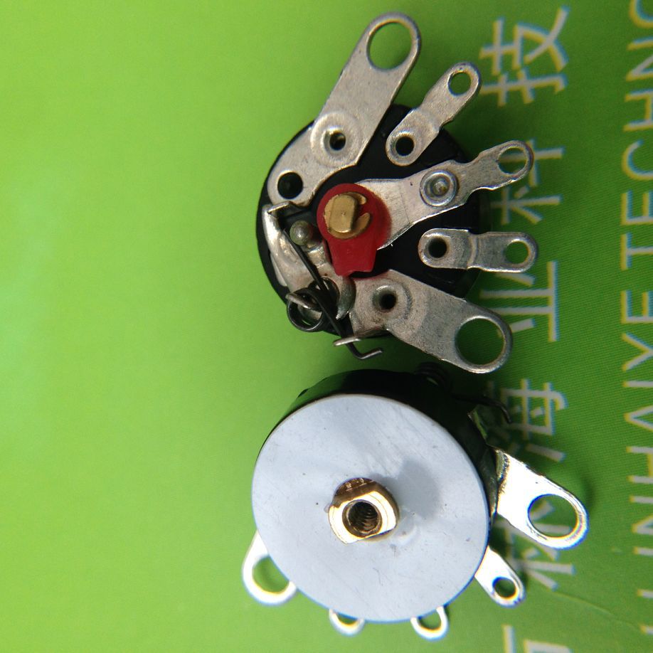 旋钮电位器直径12mm平脚带开关b50k阻值