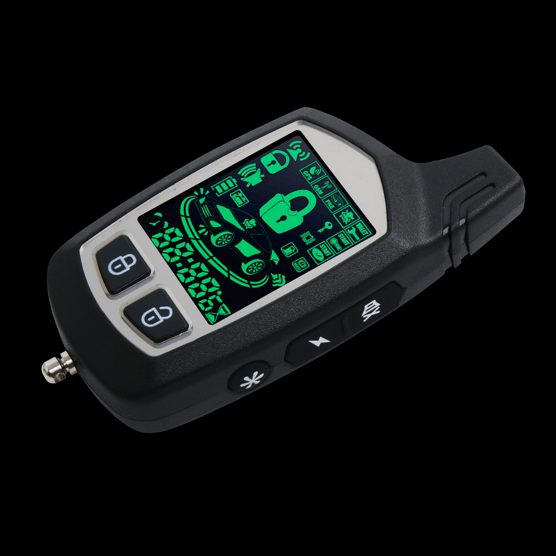 双向防盗器汽车报警器遥控器无钥匙进入远程遥控启动