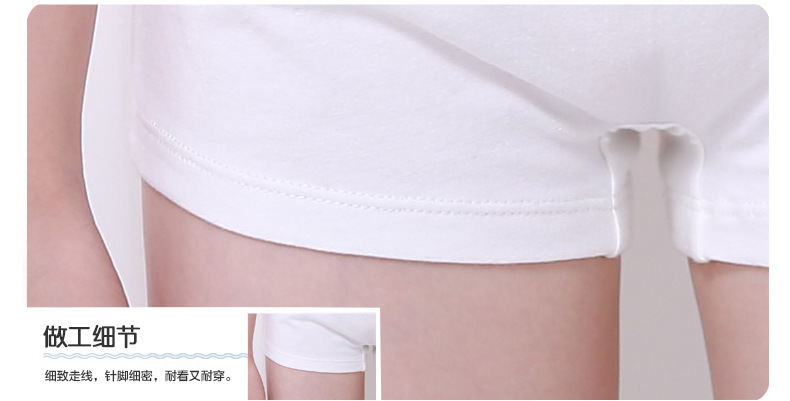 厂家批发棉质儿童内裤 软棉透气女童中大童纯色简约平角裤批发