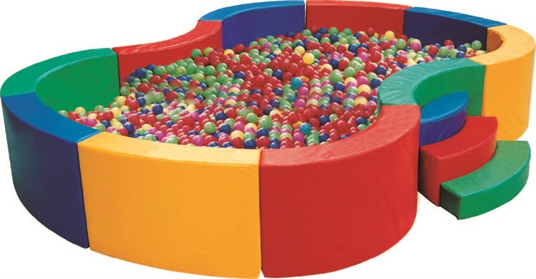 儿童海洋球球池 加厚塑料方形球池 方形海洋球池 幼儿园大型球池