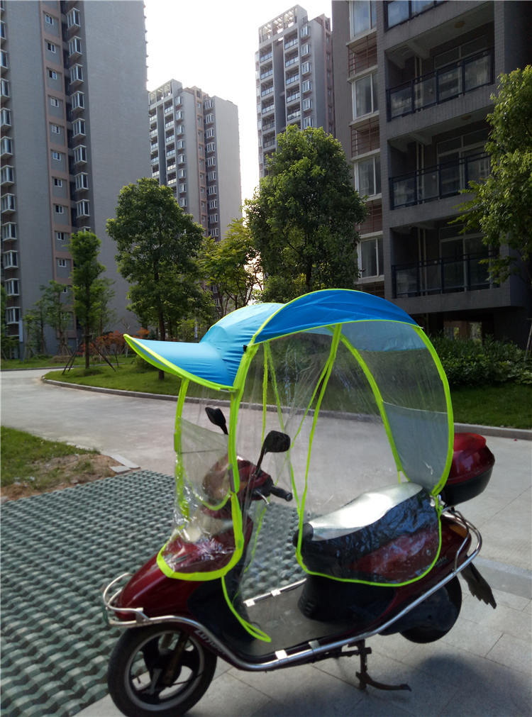 电动车雨棚电瓶车防晒遮阳伞电动车遮阳伞电动车雨伞全封闭伞
