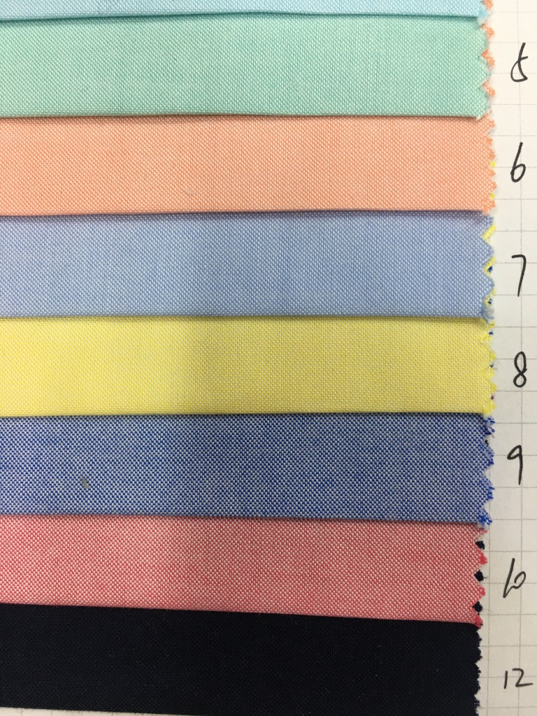 高端牛津纺衬衫布40支纯棉牛津纺轻碳磨毛 细纹40*40s薄衬衫面料