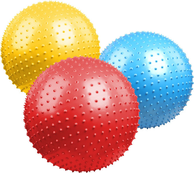 加厚充气健身刺球玩具大龙球感统训练康复球肌肉放松颗粒按摩球