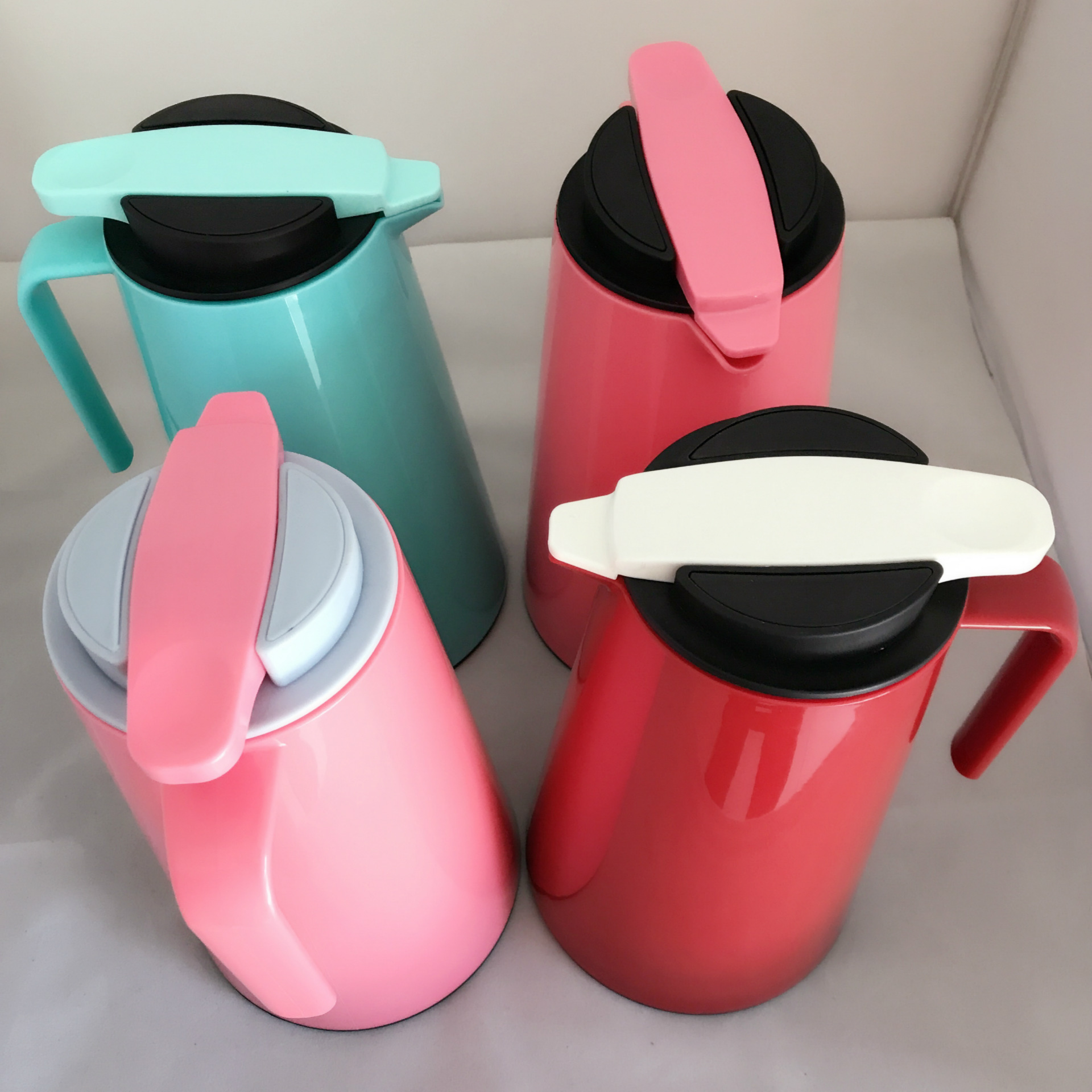 夏季养生塑料保温咖啡壶直身时尚热水壶安全放心居家小助手