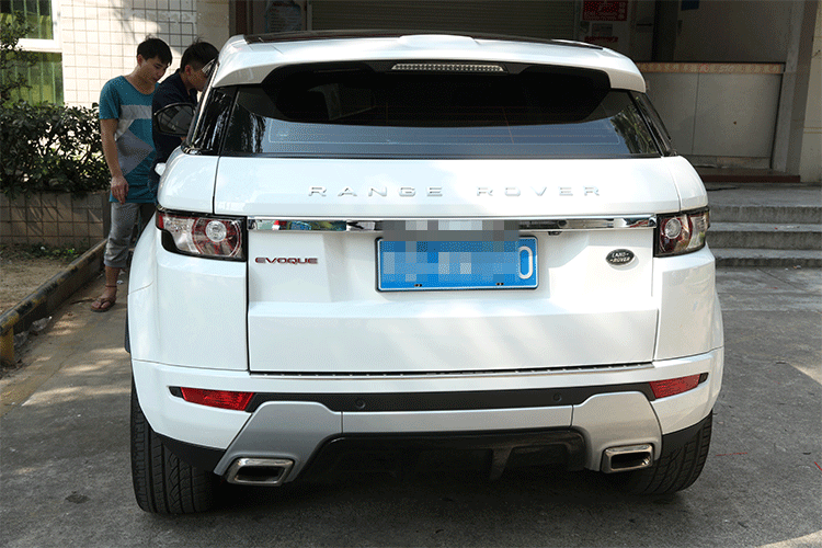 适用于路虎揽胜极光改装配件 揽胜极光后尾箱装饰 后饰条装饰配件