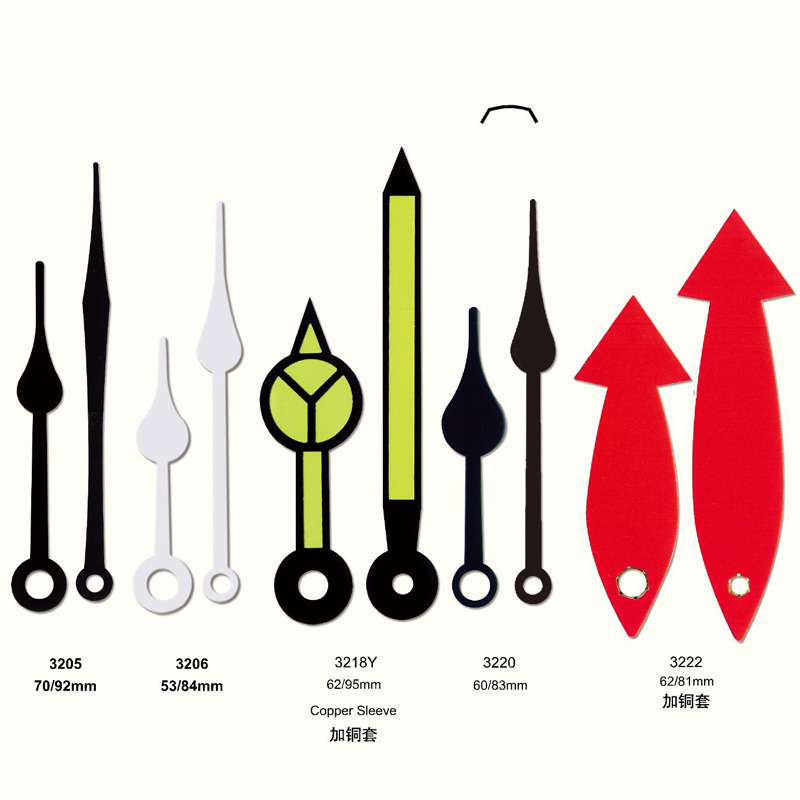 新丽珠石英钟指针钟表钟针表针机芯十字绣挂钟配件可定制厂家直销