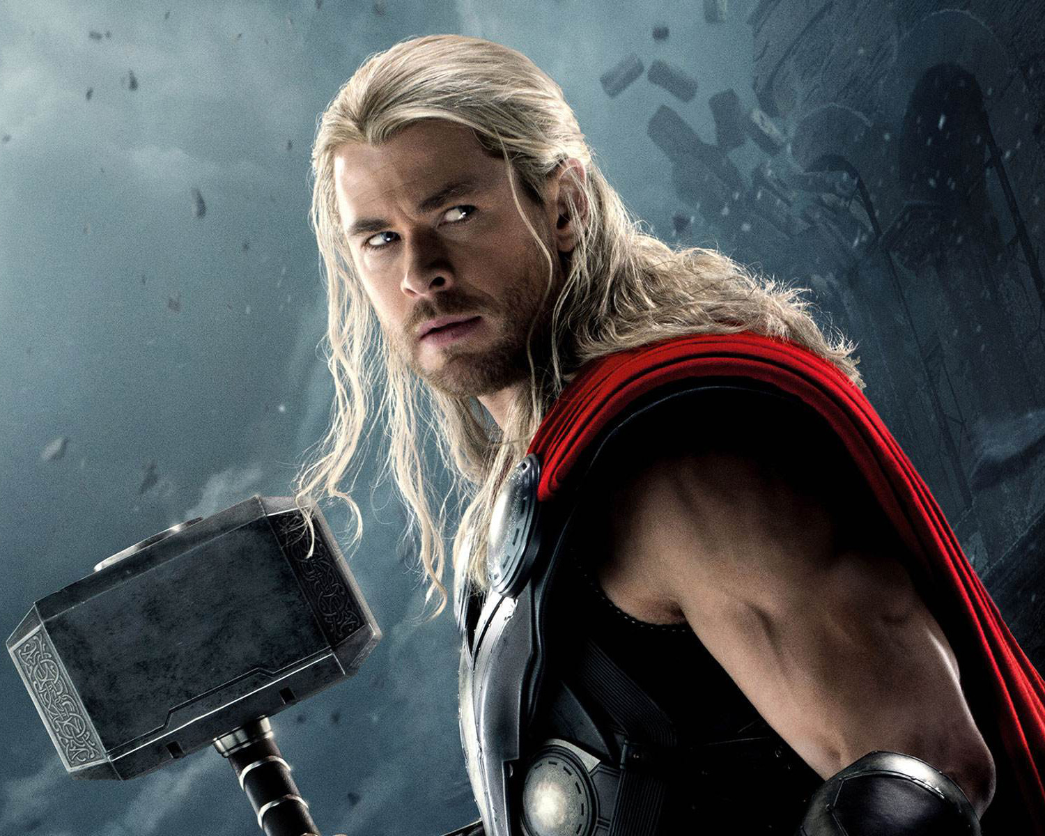 厂家直销《雷神》系列超级英雄索尔亚麻色长卷发cos化纤假发