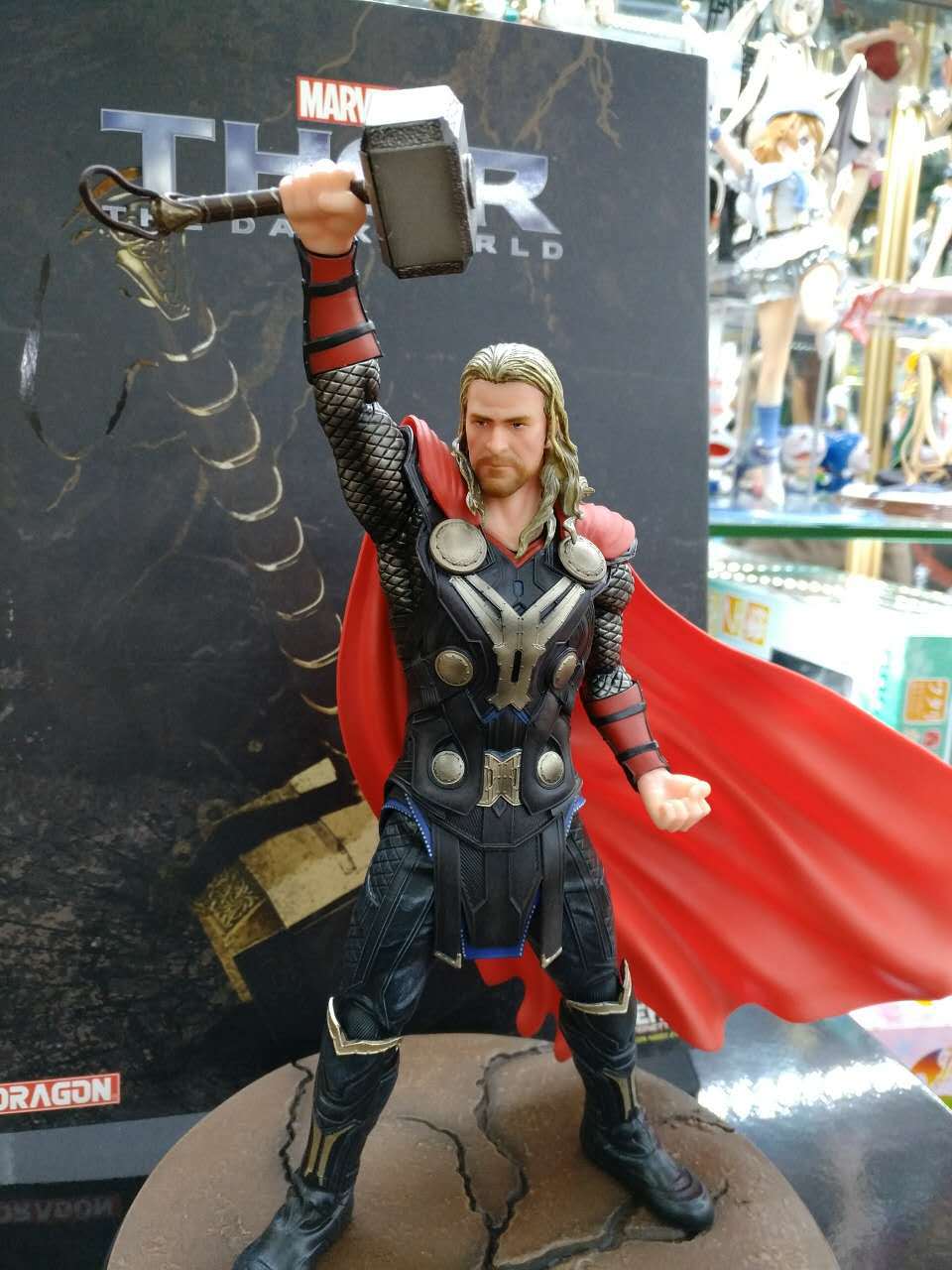 丫丫动漫 高质量 1比9 复仇者联盟 雷神托尔 盒装手办摆件