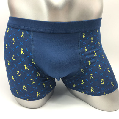 u凸平脚裤男士平角内裤牛奶丝男式男生平口裤头厂家批发男内裤