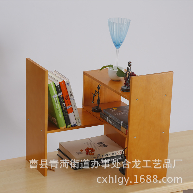Retractable Bookcase Painted Solid Wood Bookshelf Book Shelf Printable Logo