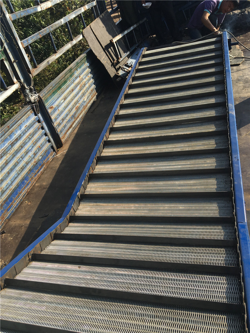 装车卸货爬坡输送带 不锈钢螺旋网带 机械及行业设备网带
