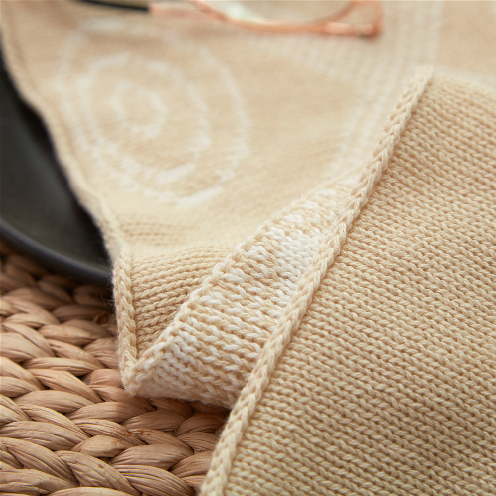 全棉ins同款儿童毯 婴儿针织毛毯儿童盖毯 宝宝抱毯织毯空调毯