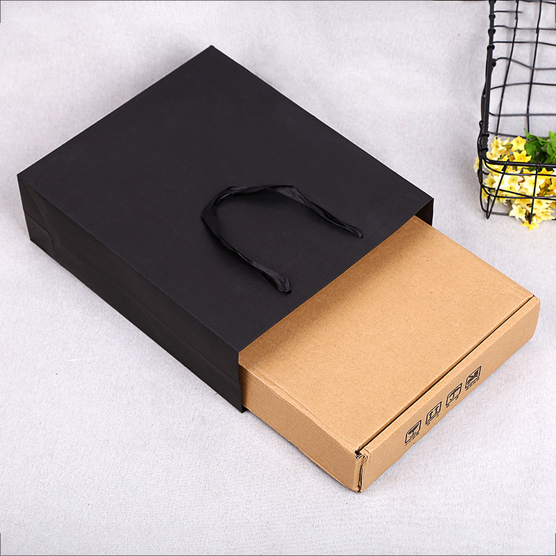 AE New Multi-Layer Packaging Box Simple Portable Packaging Bag Aircraft Box Corrugated Paper Box Factory Direct Sales