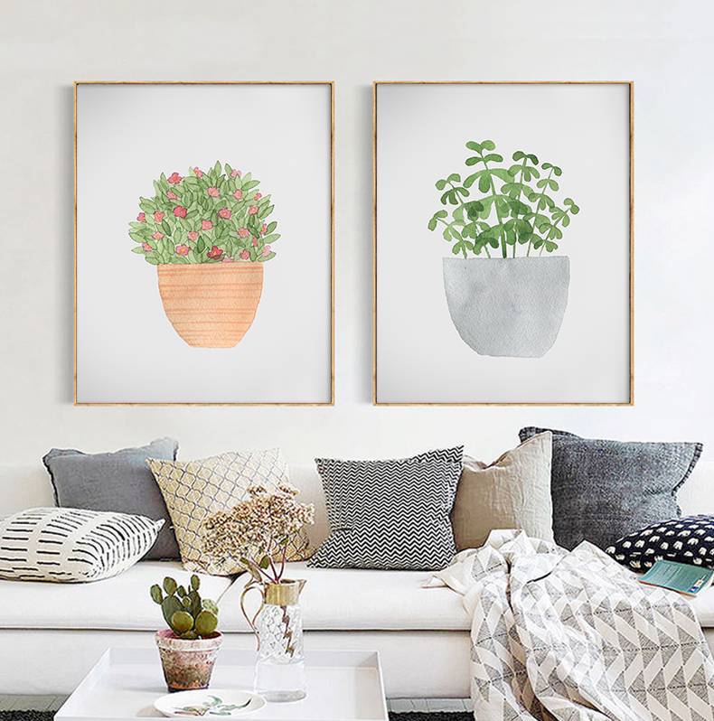 北欧小清新装饰画,8090后家居软装必备!