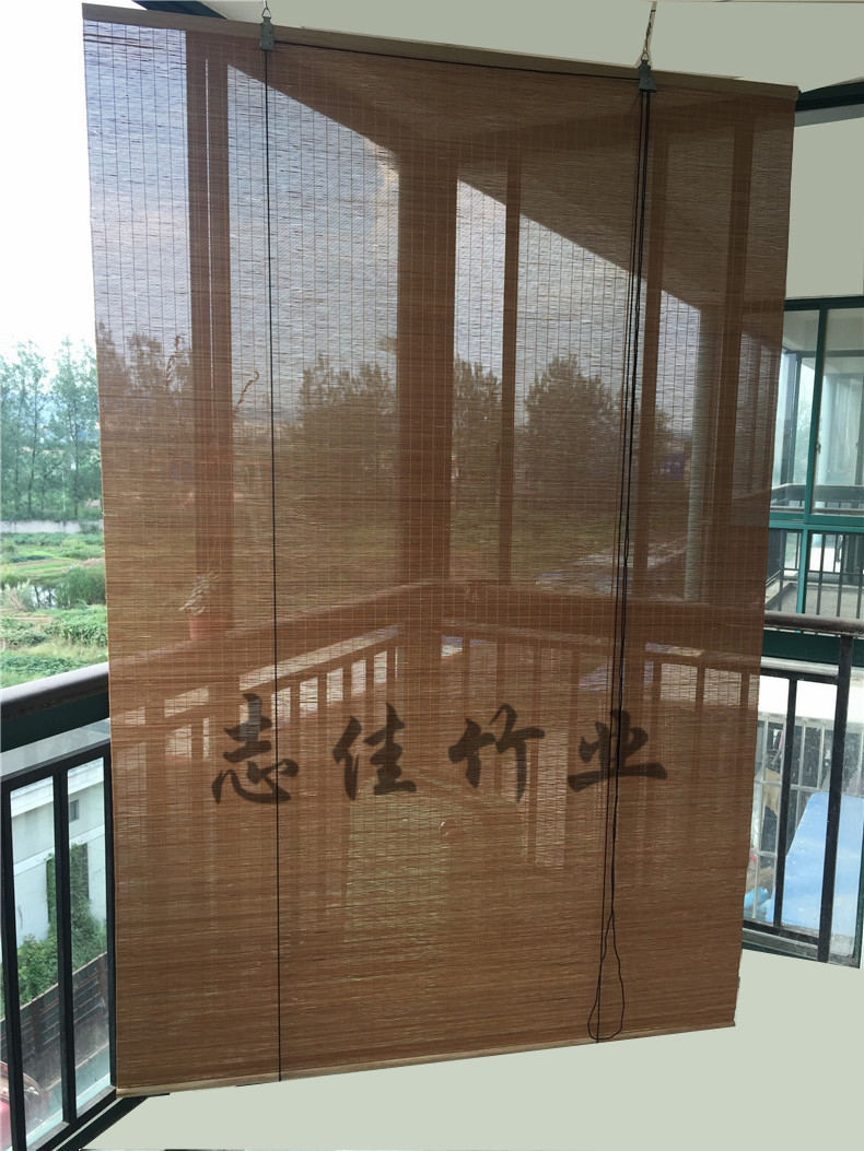 批发竹帘窗帘卷帘升降门帘遮光百叶遮阳隔断装饰阳台拉帘子办公室