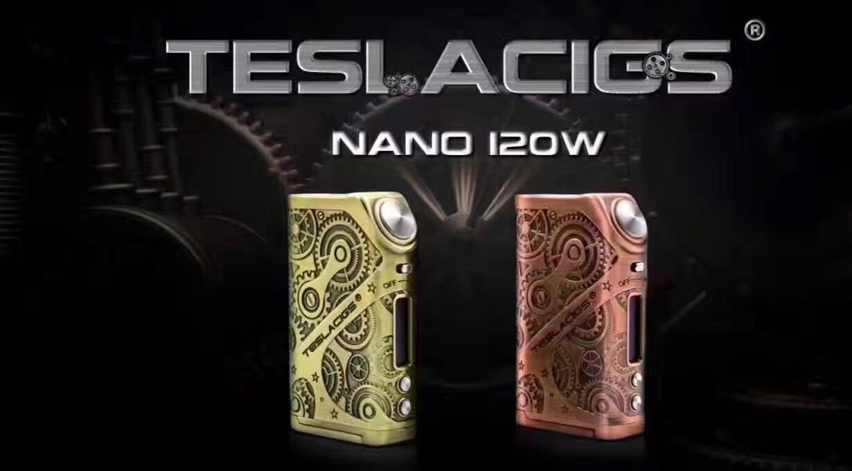 特斯拉120w 时光齿轮调压盒子双电池tesla nano温控调压电子烟