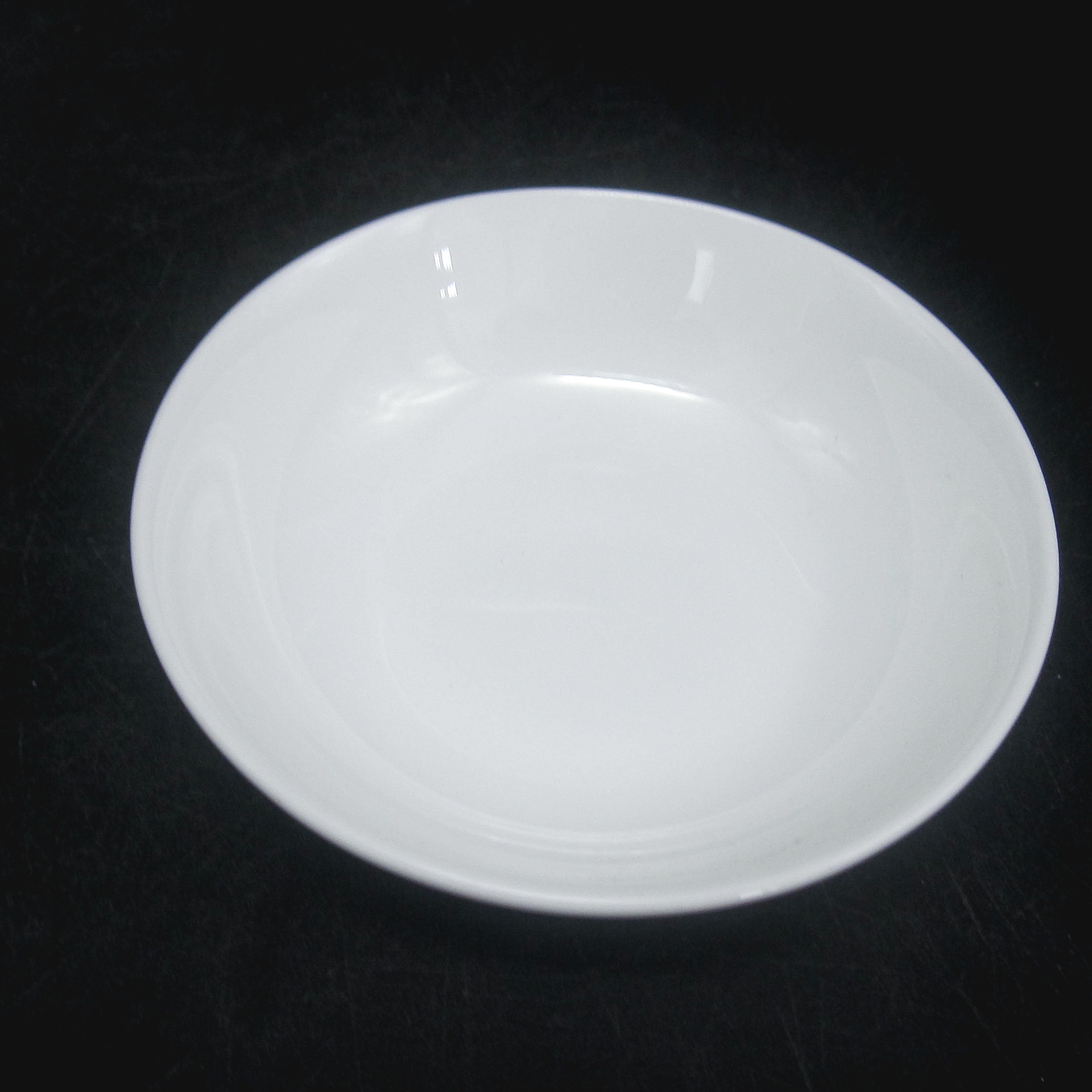 雷格 唐山骨瓷优质纯白陶瓷调味碟 3寸小吃碟 酒店餐饮专用可定制