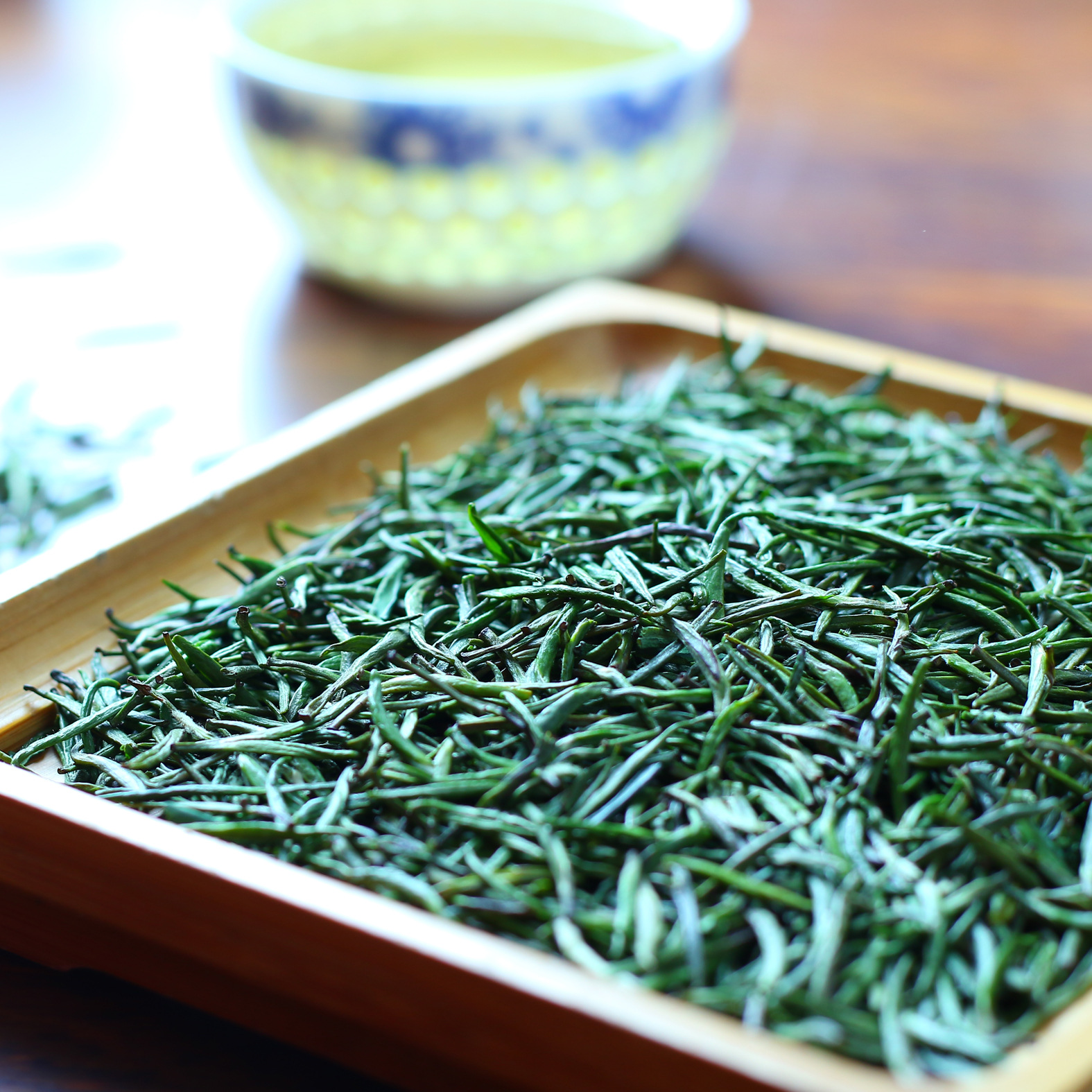 今年新茶峨眉山云雾绿茶青针雨前嫩芽竹叶型青茶单芽雀舌散装称重