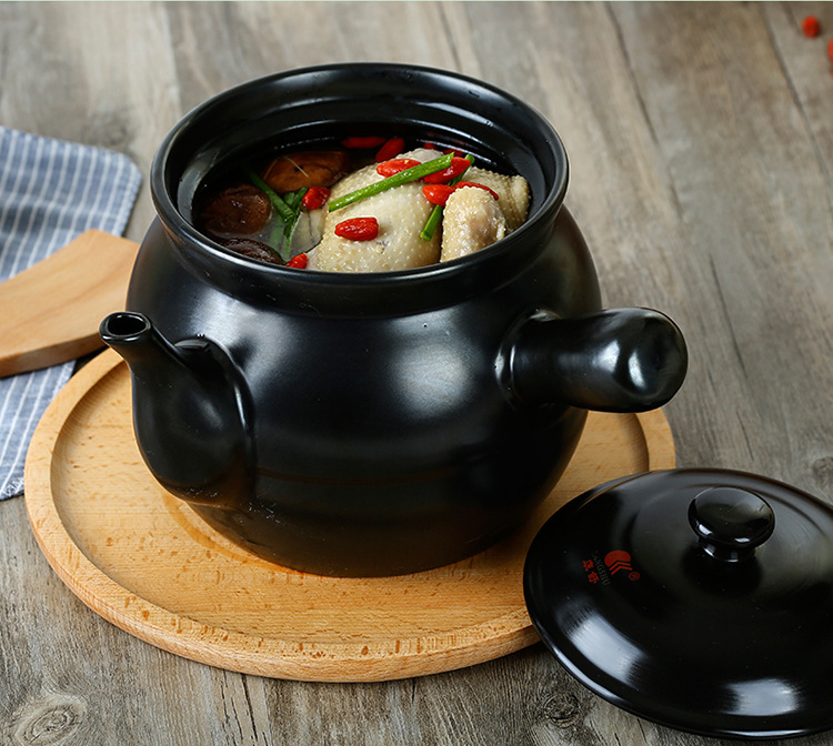 厂家直销康舒煎药砂锅药罐陶瓷煲 煲汤锅瓦罐保健壶 药壶养生煲