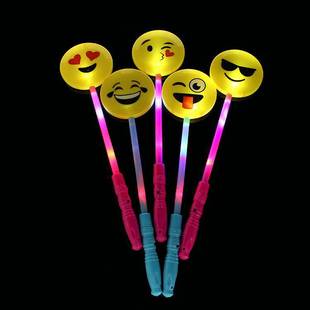 巴啦啦小魔仙玩具 卡通塑料笑脸表情棒地摊 夜市货源中秋玩具批发
