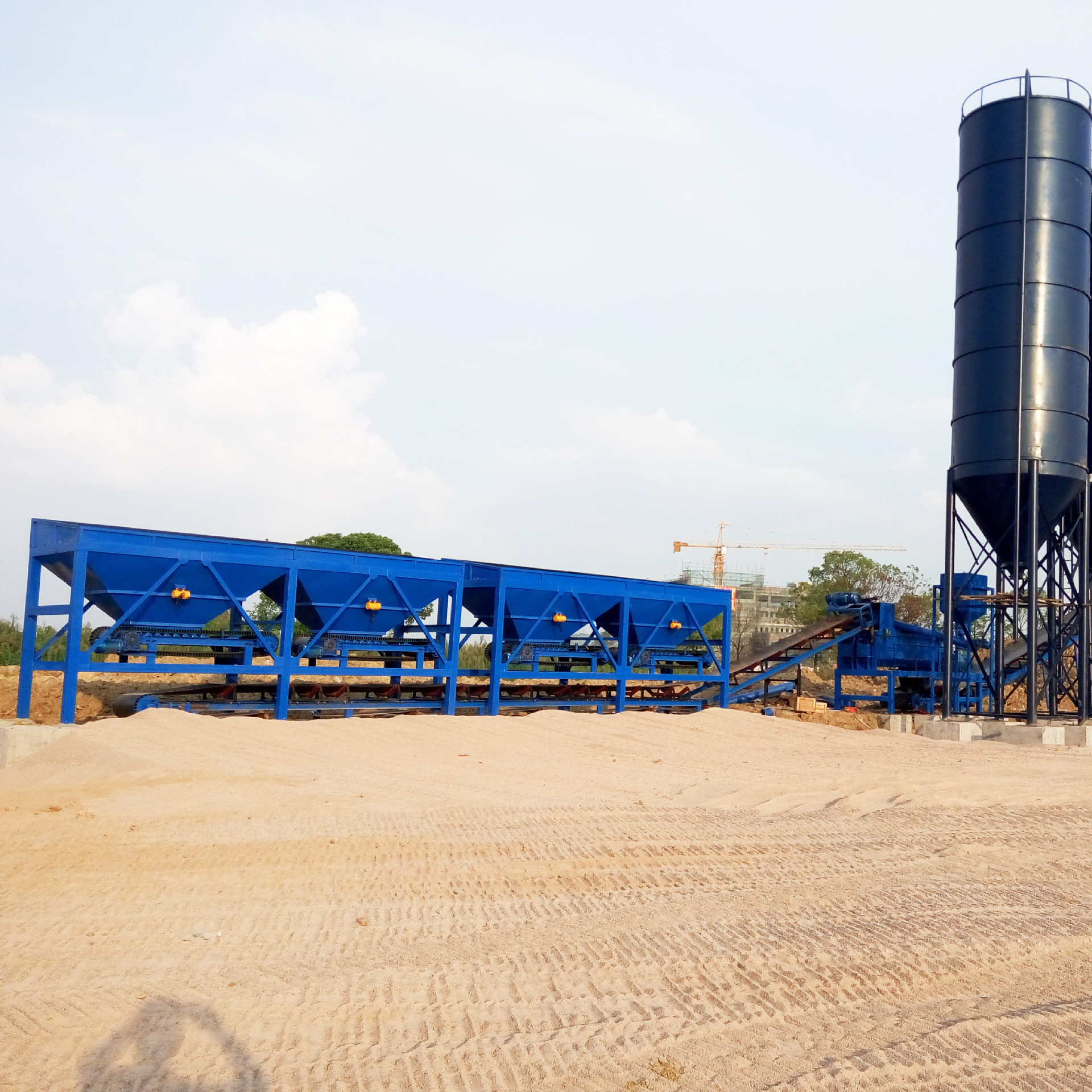 热销hzs120混凝土搅拌站 高架桥混凝土搅拌站 经济实用