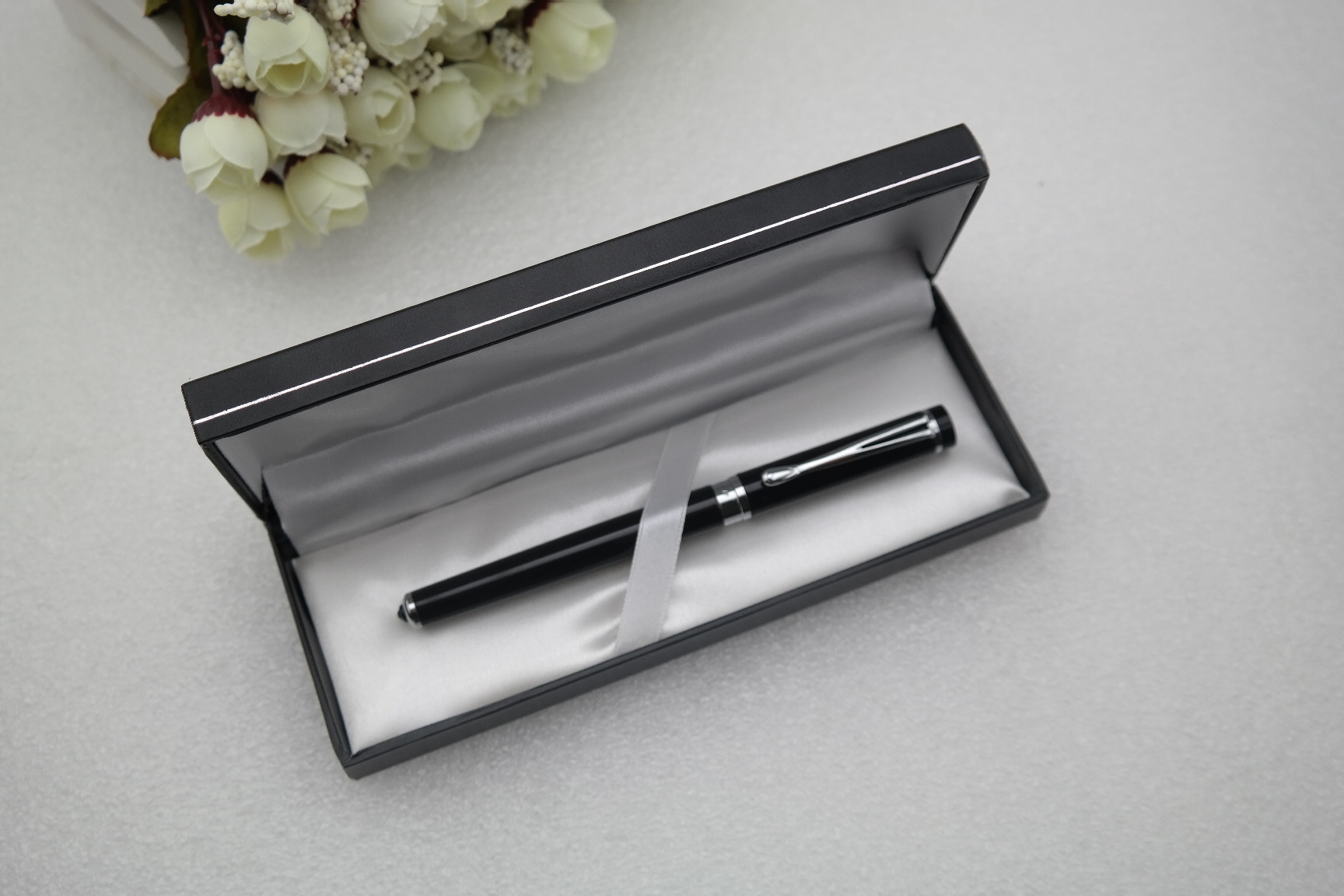 礼品笔包装盒 钢笔专用文具笔盒可定制logo 签字笔通用广告包装盒