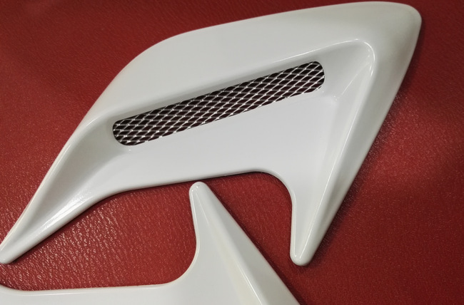 鲨鱼腮仿真出风口 侧风口 引擎盖装饰通风口进气风口汽车改装车贴